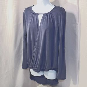 NWT Women's Hi-Lo, Rich, Suaded feel, Size Small, Bo Bel top.